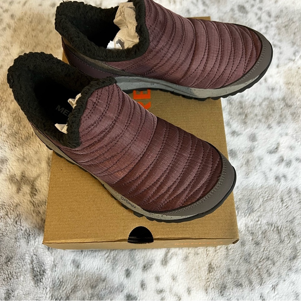 Merrell Women’s Antora Sneaker Moc Maroon Sz 5.5 / 35.5 - Picture 4 of 14